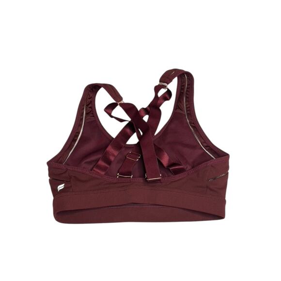 FABLETICS Burgundy Maroon Sports Bra Women's Size Small - Picture 3 of 5